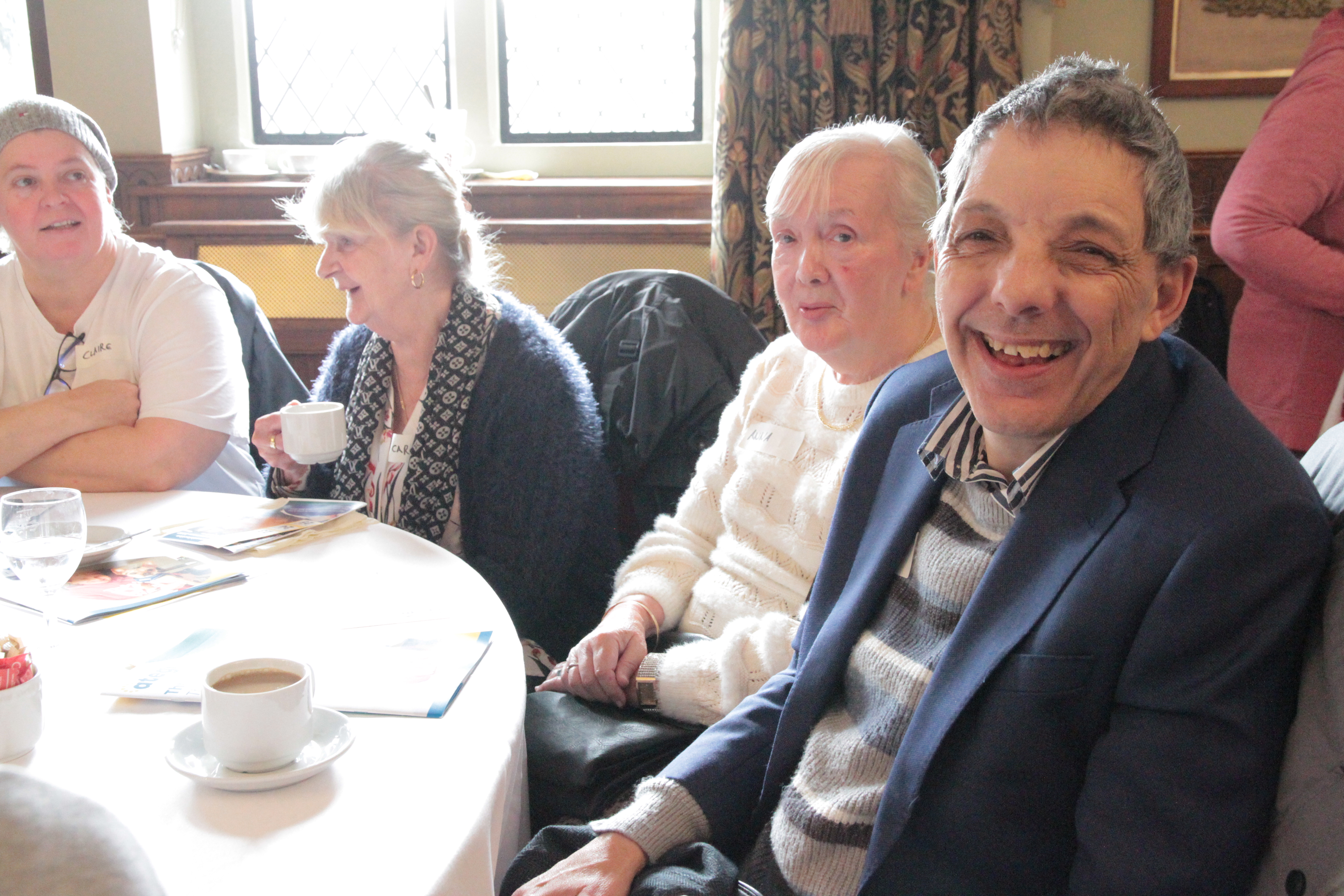 Anthony and Anne enjoying themselves at the festive get together