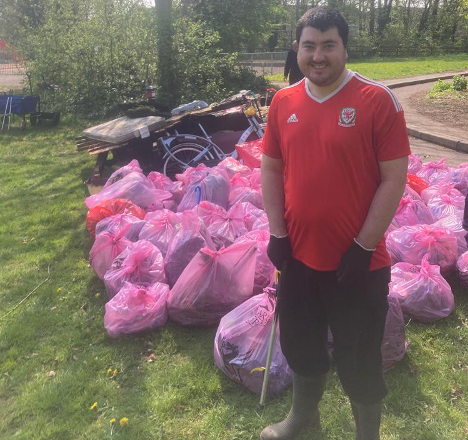 Danny is supported through Supported Living, he comes into the office to do shredding and goes into the community litter picking, his team are currently trying to get him a place as CAER Heritage volunteer. He loves getting into the community and talking to everyone.